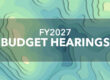 FY2027 Budget Hearings
